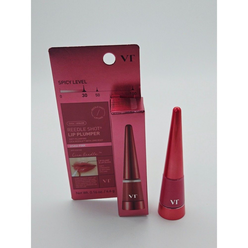 VT Cosmetics Reedle Shot Lip Plumper Usagi Pink 4.6g Cica Hyalon K-Beauty New